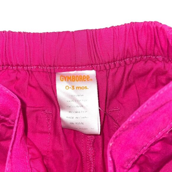 Gymboree Girls Capris Pink Summer Bouquet 0-3 Months - Picture 4 of 4